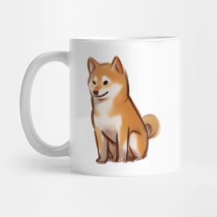 Cute Shiba Inu Drawing Mug